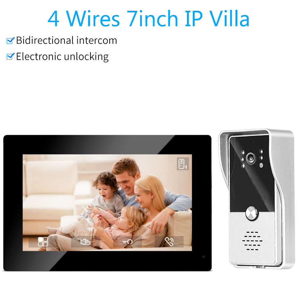 7inch Color Wired Video Interc - Smart Doorbell Wired ulasan dan harga