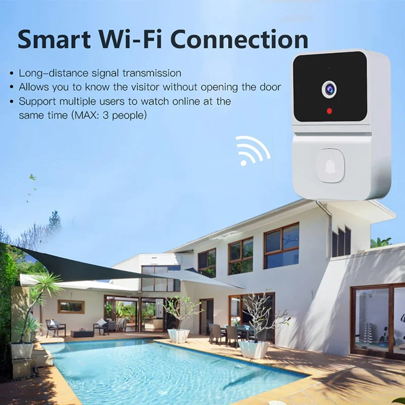 Wireless Smart Visual Doorbell - Smart Doorbell Wired ulasan dan harga